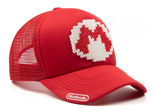 Gorra Super Mario Bros Nintendo  Wii Pixel Art 3d Retro