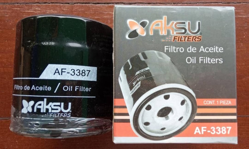 Filtro De Aceite Aksu Af3387 Aveo/optra/corsa/palio/idea 1.8