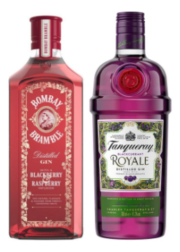 Gin Bombay Bramble Raspberry + Tanqueray Royale Dark Berry