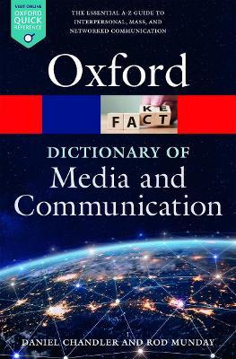 Libro A Dictionary Of Media And Communication