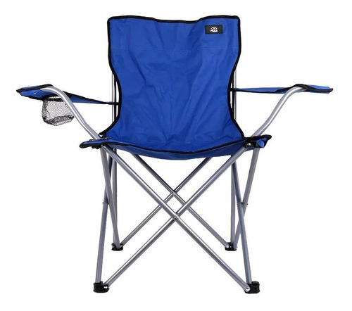 Sillon Director Plegable Con Apoyabrazos Caza Pesca Camping Color Azul