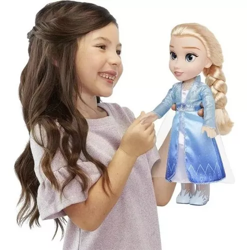 Boneca Disney Frozen 2 Elsa Passeio com Olaf da Mimo 6487 no Shoptime