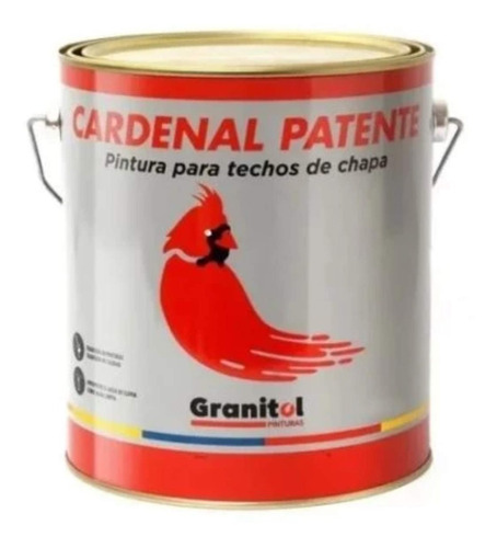 Pintura Esmalte Cardenal Patente Para Techos De Chapa 3.6lts