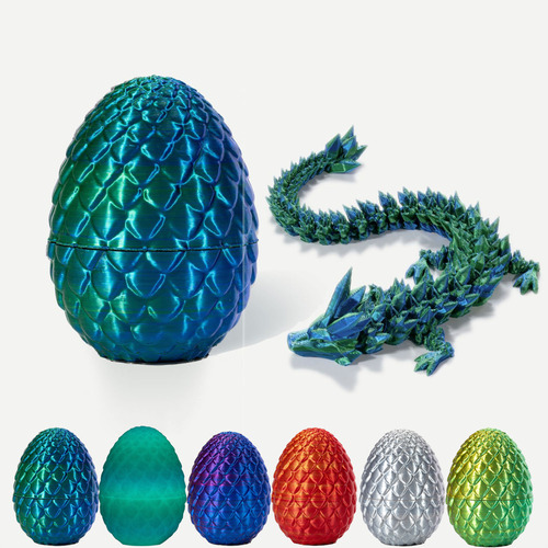 Huevos De Dragón Con Dragón Impresos En 3d, Juguete Inquieto