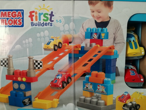 Mega Bloks Pista De Carreras First Builders 50 Piezas