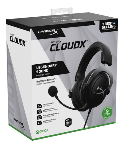 Auriculares Hyperx Cloudx Para Juegos Xbox