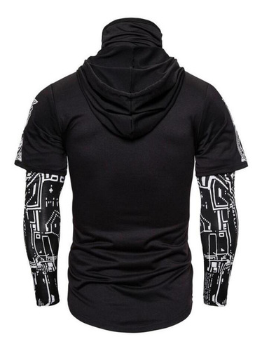 Sudadera Con Capucha Cyberpunk Ninja De Talla Grande