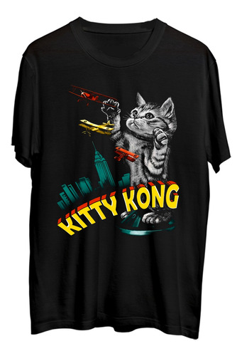 King Kong . Kitty Kong . Gato . Película . Polera . Mucky