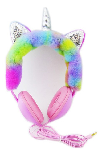 Audifonos Para Niños Unicornio De Cintillo Con Cable