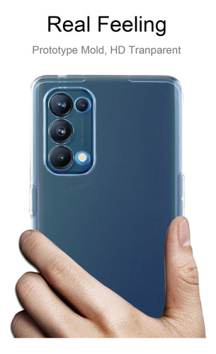 Funda Protectora Suave De Tpu Transparente Para Oppo Reno5 P