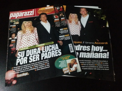 Nicolas Vazquez * Tapa Y Nota Revista Paparazzi 576 * 2012