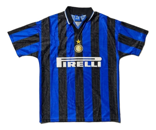 Camiseta Retrô Inter De Milão Fenômeno