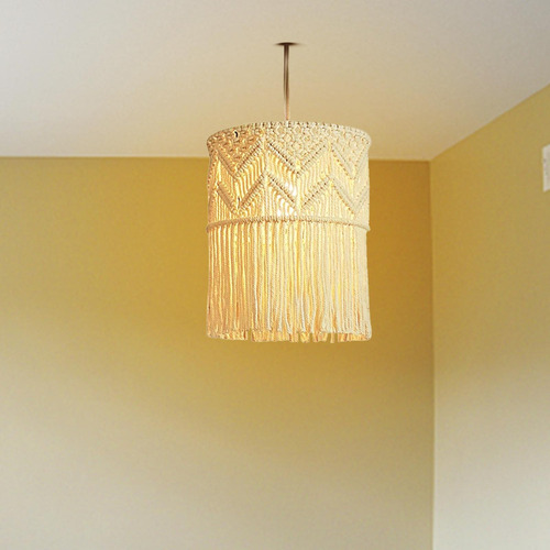 L Lámpara Colgante De Macramé Bohemio