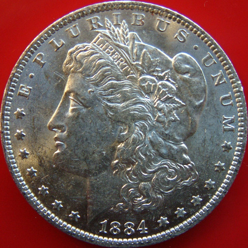 1884 O Un Dólar Morgan Ms+++ Pl Moneda Monstruo Super Escasa