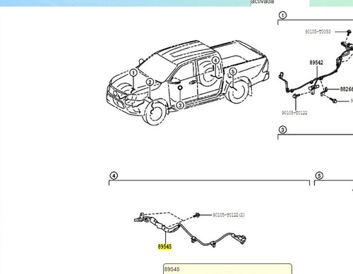 Sensor Abs Hilux Dubai Diesel 2017 2021 Trasero Derecho 