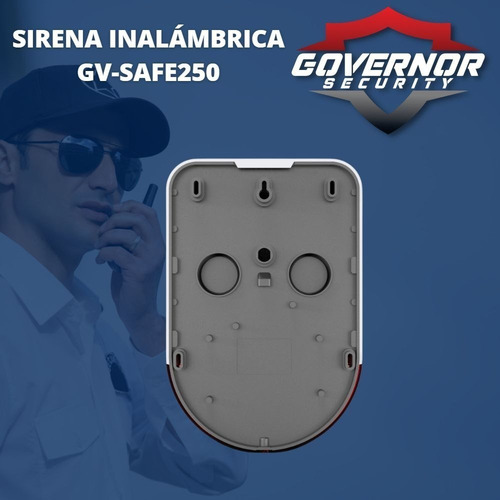 Sirena Inalambrica Exterior Para Alarmas Governor Safe250