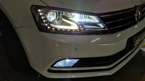 Par Farol De Led Jetta Mk6 E 6,5 2011 A 2018 Projetor E Drl