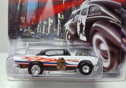 Mattel Hot Wheels 1:64 Cop Rods 57 Chevy 1999 Blanco (Usado)