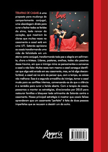 Terapias de Casais: Uma Visão Cristã do Casamento, de Rodrigues Pinto, Pr. Ângelo Máximo. Editorial Sauvé, capa mole em português, 2022