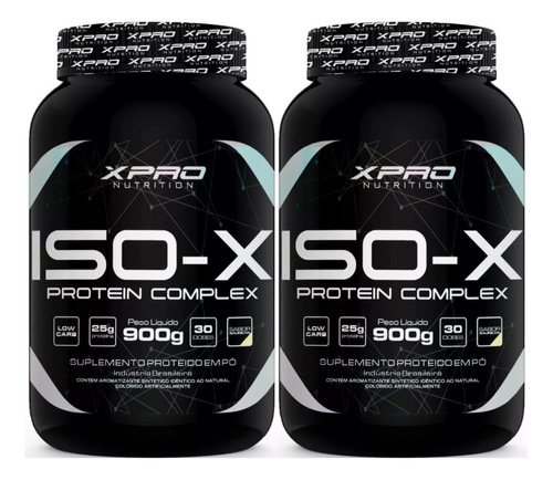 Kit 2x Whey Protein Isolado Suplementos Musculares Academia Sabor Baunilha