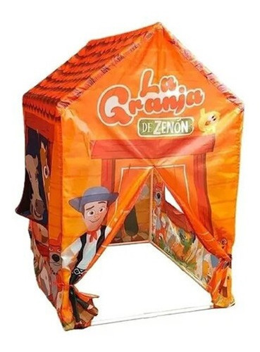 Imagen 3 de 8 de Carpa Casita Infantil De La Granja De Zenón Con Títeres