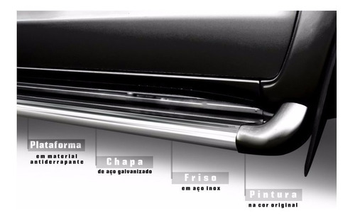 Estribo Personalizado Cor Original Hilux Cd 2016 2019