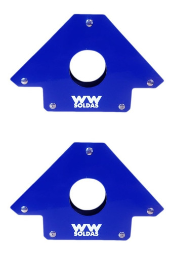 Imagem 1 de 8 de Kit Esquadro Magnetico Para Solda 02 Peças De 33kg Wwsoldas
