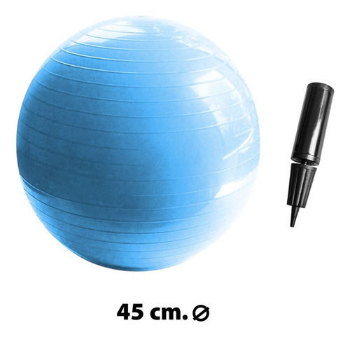 Pelota De Pilates Yoga 45cm + Inflador Gimnasia Fitness