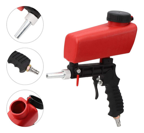 Kit De Pistola Sandblaster Sand Blaster, Elimina Tintes Y Ma