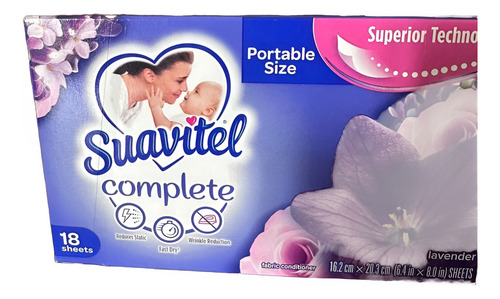 Folhas De Amaciante Suavitel Para Secadoras Fragrância