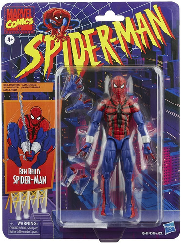 Marvel Legends Retro Spiderman Ben Reilly (Reacondicionado)