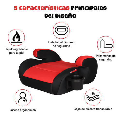 Autoasientos Autoasiento Para Bebes Con Portavasos 3-12 Años