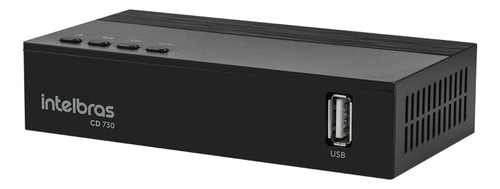 Conversor Digital Cd 730 De Tv Com Gravador Intelbras Preto