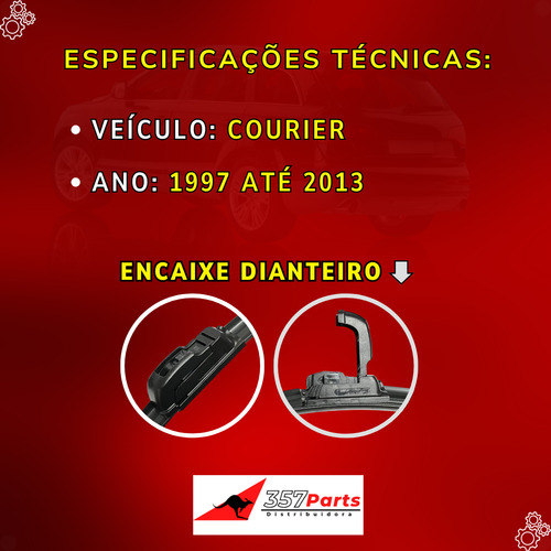 Par Palhetas Courier 1997 Ate 2013 Limpadores De Parabrisa