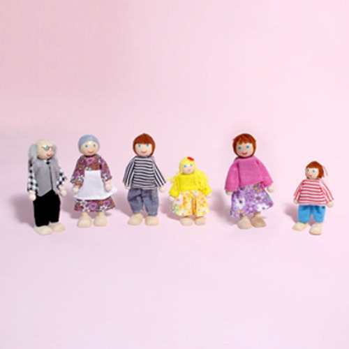 Juego De Figuras De Juguete Multicolor De People Dolls Famil