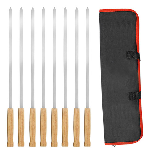 8 Piezas Brochetas De Kebab Brochetas De Barbacoa Brochetas