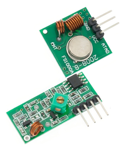Módulo transmisor receptor Rf 433 mhz Am Arduino Pic Av