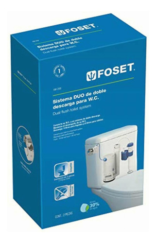 Foset Vw-256, Juego De Accesorios Para Wc, Con Sistema Duo,