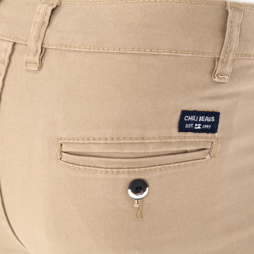 Bermuda De Gabardina Short Para Hombre Stretch Comodo Casual