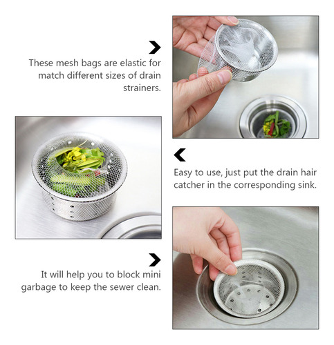 Filtros De Basura Desechables Para Fregadero De Cocina, 200