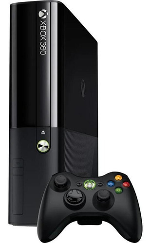 Microsoft Xbox 360 Super Slim 4gb Preto Kinect Bom - - Excelente (Recondicionado)