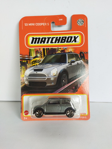 Matchbox  2003 Mini Cooper S 73/100  Grey New Metal