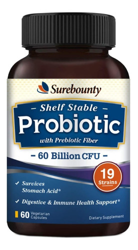 Probiotico + Fibra Prebiotica 60c - Unidad a $5220