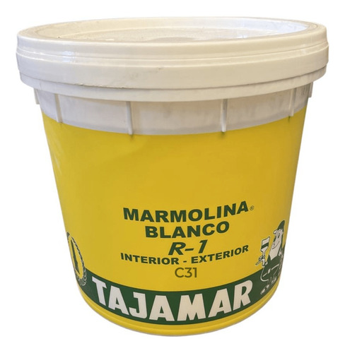 Marmolina Textura Grano Fino R-1 Blanco Tineta - Tajamar