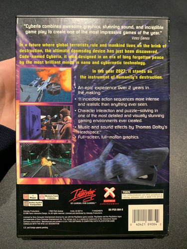 Cyberia Sony Playstation Ps1 Long Box (Usado)