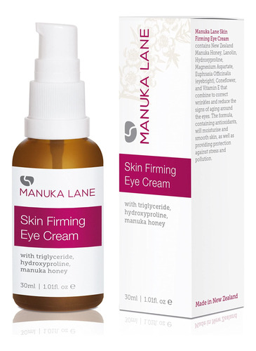 Manuka Lane Crema Hidratante Natural Para Ojos Con Miel De M