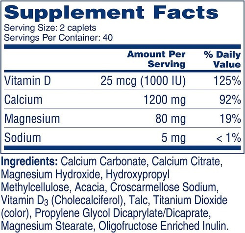 Imagem 4 de 10 de Citracal Calcium + D3 Slow Release 1200 80 Capsulas