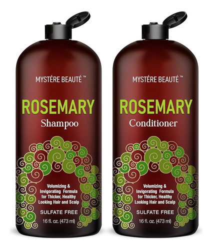 Mystere Beaute Rosemary Shampoo And Conditioner Set, Promuev