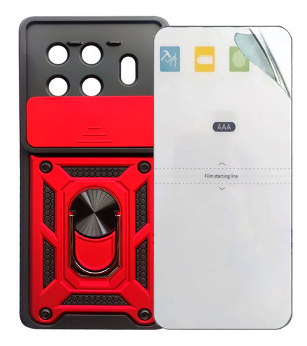 Estuche Antichoque + Protector Para Tecno Spark 20 Pro+ Más