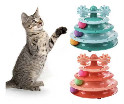 Torre Para Gato Tres Niveles Juguete Gato